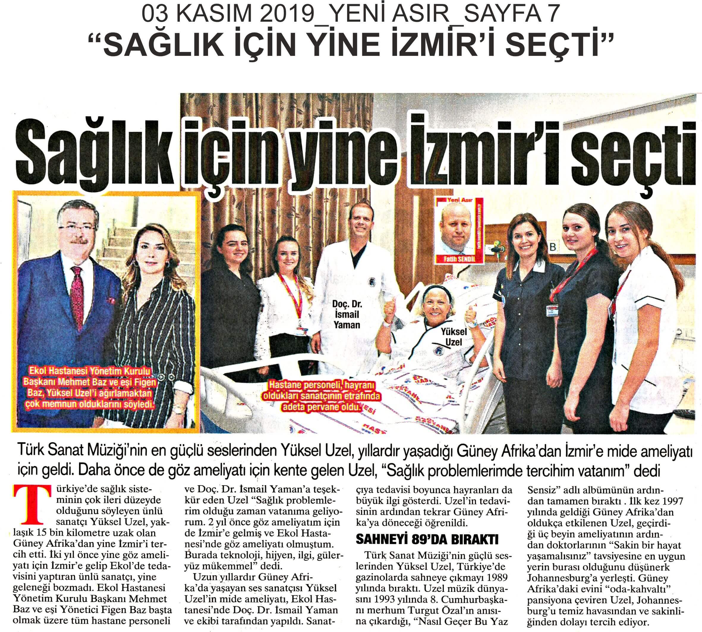 Sağlık İçin Yine İzmir'i Seçti