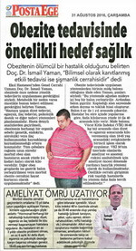 Obezite tedavisinde öncelikli hedef sağlık