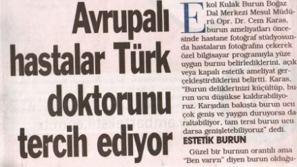 Avrupalı hastalar türk doktorunu tercih ediyor